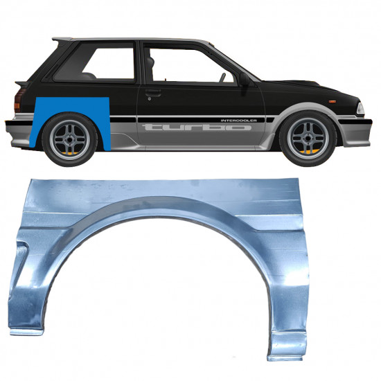 Lem zadného blatníka pre Toyota Starlet 1984-1989 / Pravá 8151