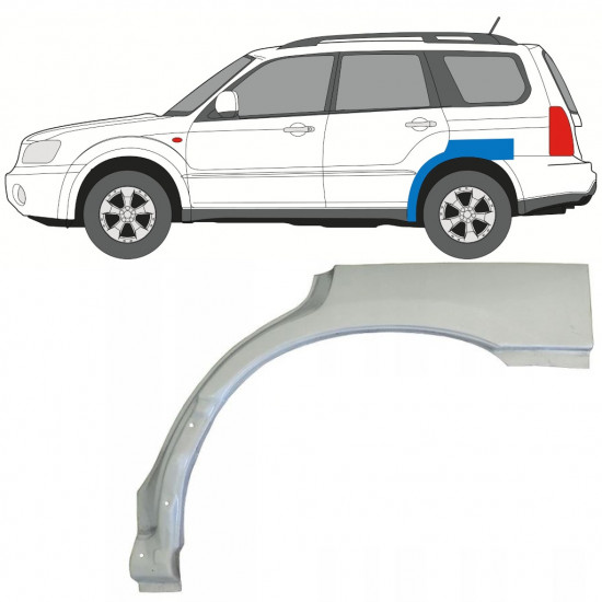 Lem zadného blatníka pre Subaru Forester Sg 2002-2008 / Ľavý 5279