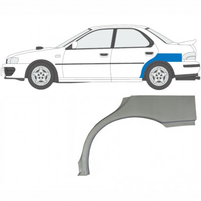 Lem zadného blatníka pre Subaru Impreza 1992-2000 / Ľavý 5939