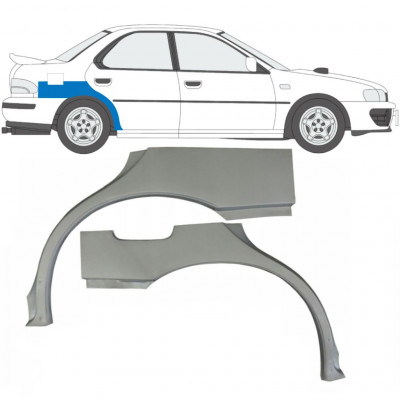 Lem zadného blatníka pre Subaru Impreza 1992-2000 / Ľavá+Pravá / Sada 9199