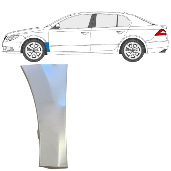 Opravný plech predného blatníka pre Skoda Superb 2008-2015 / Ľavý 16084