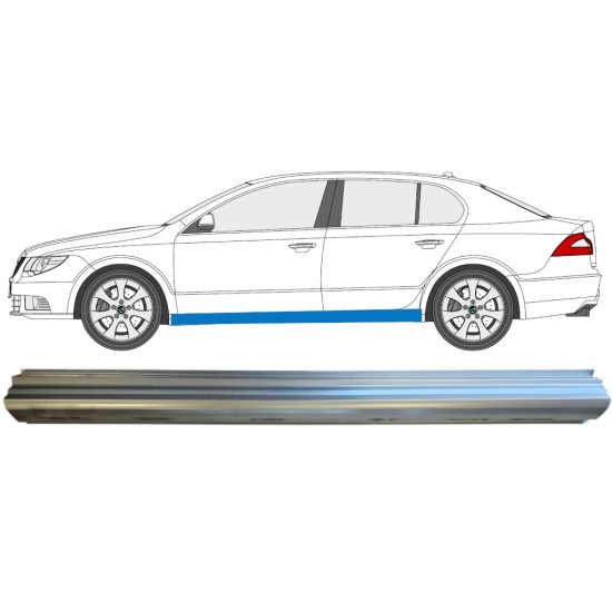 Opravný plech prahu pre Skoda Superb 2008-2015 / Ľavý 14776
