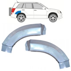 Opravný plech zadného blatníka zadná časť pre Suzuki Grand Vitara 2005-2014 / Ľavá+Pravá / Sada 9888