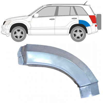 Opravný plech zadného blatníka zadná časť pre Suzuki Grand Vitara 2005-2012 / Ľavý 7849