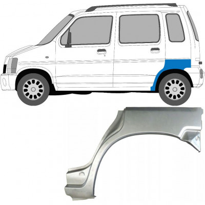 Lem zadného blatníka pre Suzuki Wagon R+ 1993-2000 / Ľavý 7038