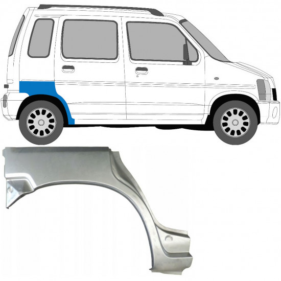 Lem zadného blatníka pre Suzuki Wagon R+ 1993-2000 / Pravá 7037