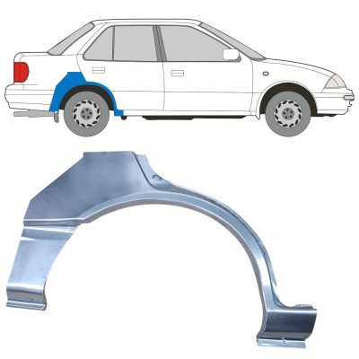 Lem zadného blatníka pre Suzuki Swift 1988-2004 / Pravá / SEDAN 12767