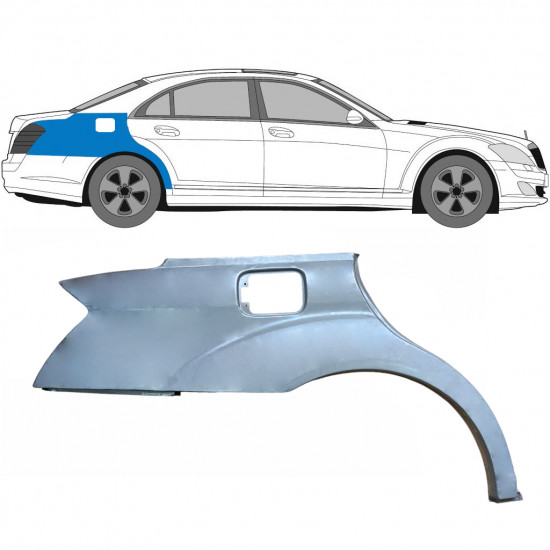 Lem zadného blatníka pre Mercedes S-class 2005-2013 / Pravá 6733