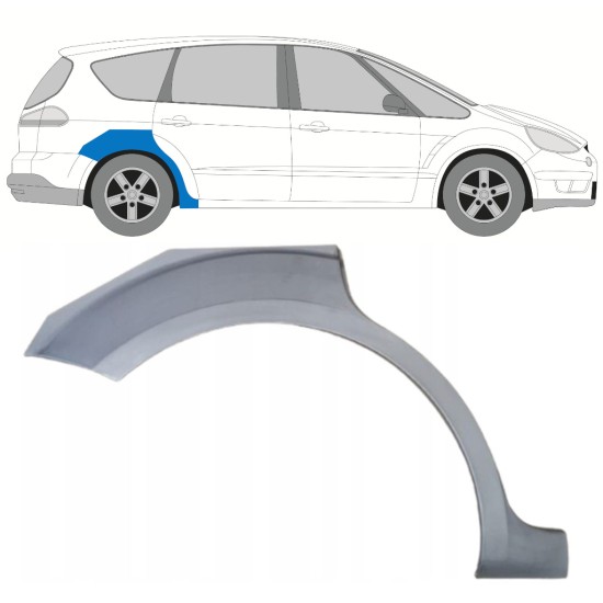 Lem zadného blatníka pre Ford S-MAX 2006-2015 / Pravá 15172