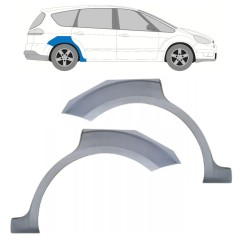 Lem zadného blatníka pre Ford S-MAX 2006-2015 / Ľavá+Pravá / Sada 15174