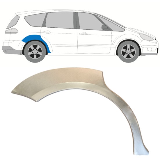 Lem zadného blatníka pre Ford S-MAX 2006-2015 / Pravá 14764