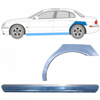 Opravný plech prahu + zadného blatníka pre Jaguar S-Type 1999-2007 / Ľavý / Sada 12624