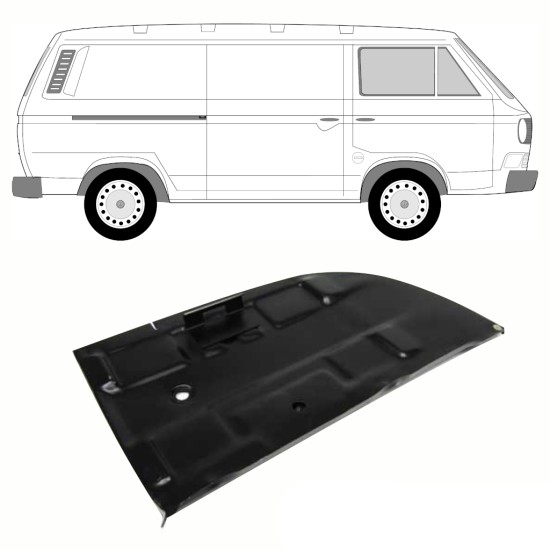 Opravný plech pod batériu pre Volkswagen Transporter T3 1979-1992 10808