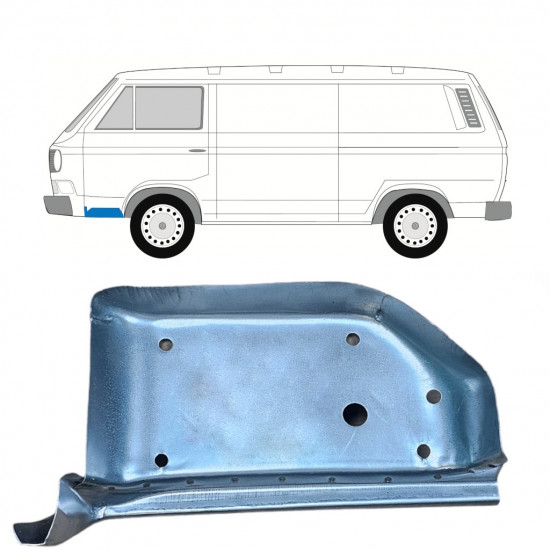 Opravný plech predného schodu pre VW Transporter T3 1979-1992 / Ľavý 8161