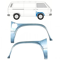 Opravný plech predného podbehu pre VW Transporter T3 1979-1992 / Ľavá+Pravá / Sada 9778