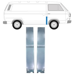 Opravný diel B-stĺpika pre Volkswagen Transporter T3 1979-1992 / Ľavá+Pravá / Sada 11627