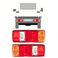 Zadná lampa pre Volkswagen Transporter T4 1990-2003 / Ľavá+Pravá / Sada 9756