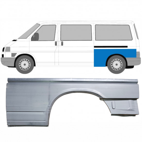 Lem zadného blatníka pre VW Transporter T4 1990-2003 / LWB / Ľavý 7149