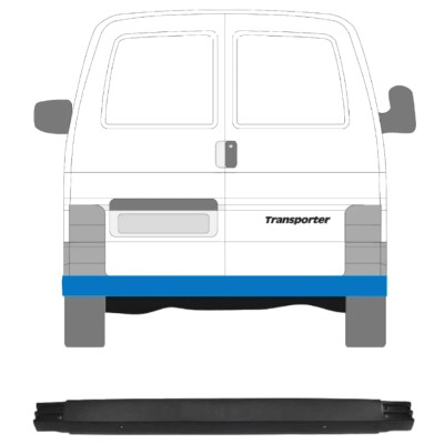 Zadný nárazník pre Volkswagen Transporter T4 1990-1996 16001