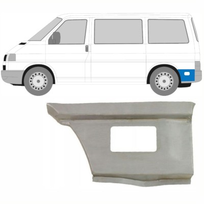Opravný plech spodnej časti zadného blatníka za kolesom pre Volkswagen Transporter T4 1990-2003 / Ľavý 15997