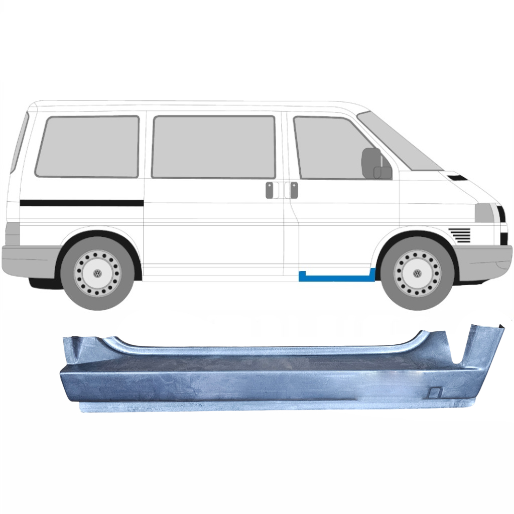 Opravný Plech Prahu Predných Dverí Pre Volkswagen Transporter T4 1990-2003 / Pravá 5366