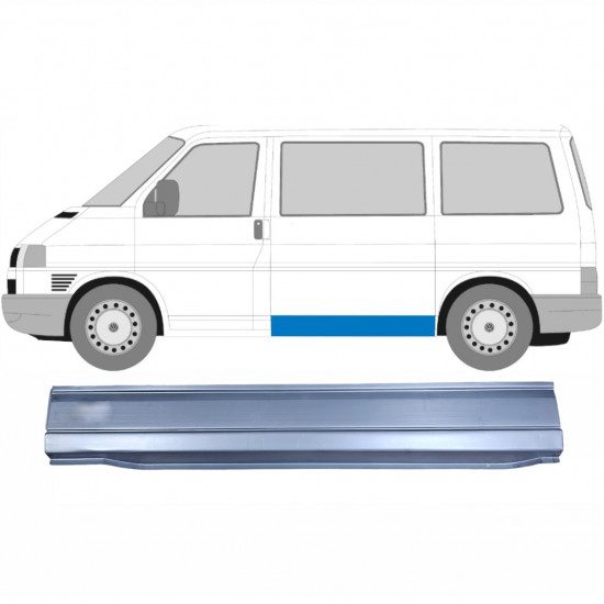 Opravný plech dolný bočný pre VW Transporter T4 1990-2003 / Ľavý 5370