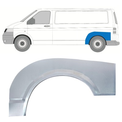 Lem zadného blatníka pre Volkswagen Transporter T5 2003-2015 / Ľavý 16371