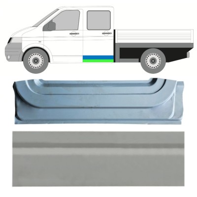 Opravný plech zadných dverí vnútorný + vonkajší pre Volkswagen Transporter T5 2003-2015 / Ľavý / Sada 16877