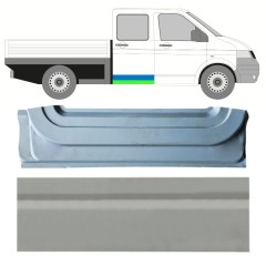 Opravný plech zadných dverí vnútorný + vonkajší pre Volkswagen Transporter T5 2003-2015 / Pravá / Sada 16876