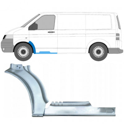 Opravný plech prahu + predného blatníka pre Volkswagen Transporter T5 2003-2015 / Ľavý / Sada 12637