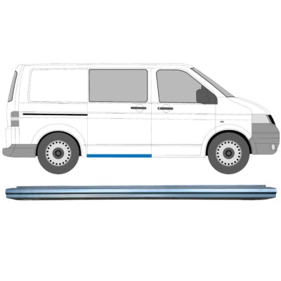 Opravný plech prahu posuvných dverí pre Volkswagen Transporter T5 2003-2015 / Pravá 16010