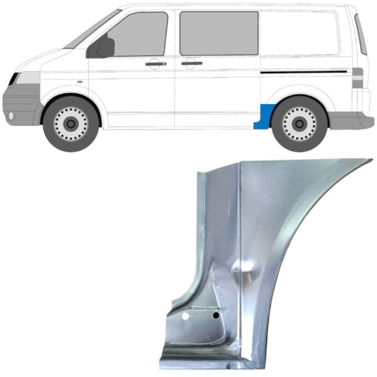 Lem zadného blatníka pre Volkswagen Transporter T5 2003-2015 / Ľavý 16670