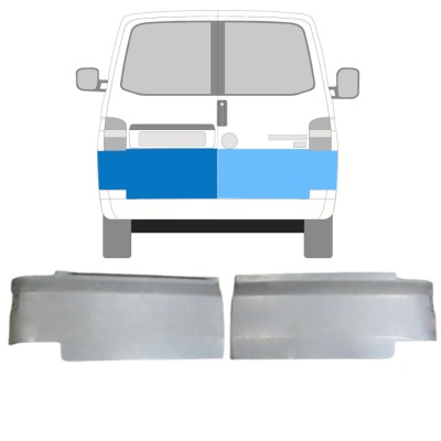 Opravný plech zadných dverí pre Volkswagen Transporter T5 2003-2015 / Ľavá+Pravá / Sada 15094