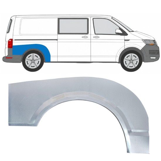 Lem zadného blatníka pre Volkswagen Transporter T6 2015-2024 / Pravá 17143