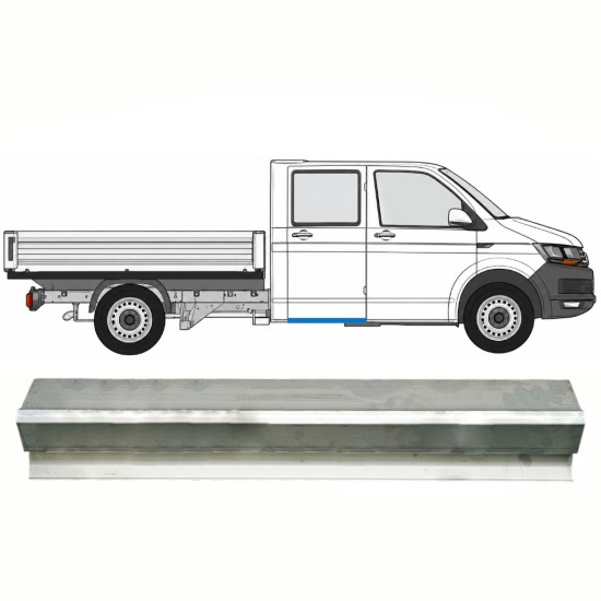 Opravný plech zadného prahu pre Volkswagen Transporter T6 2015-2024 / Vľavo = Vpravo (symetrické) 17131