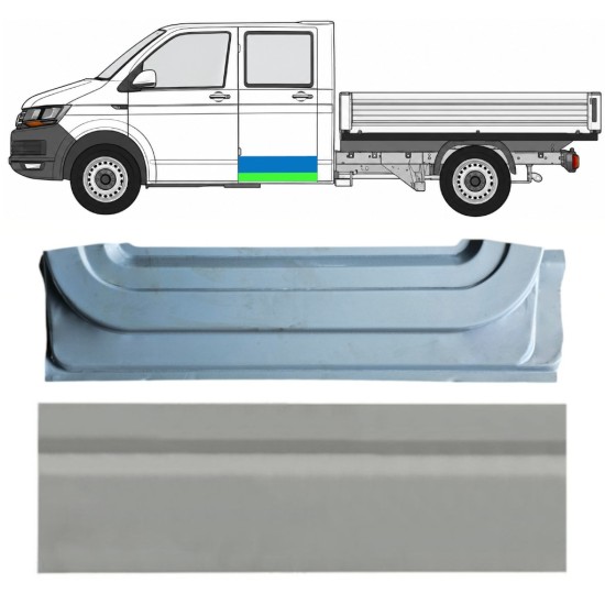 Opravný plech zadných dverí vnútorný + vonkajší pre Volkswagen Transporter T6 2015-2024 / Ľavý 17161