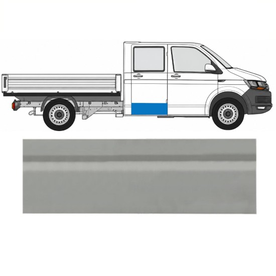 Opravný plech zadných dverí vonkajší pre Volkswagen Transporter T6 2015-2024 / Vľavo = Vpravo (symetrické) 17125