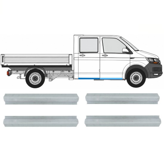 Oprava predného + zadného prahu pre Volkswagen Transporter T6 2015-2024 / Ľavá+Pravá 17132