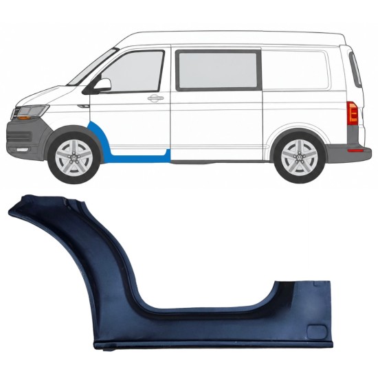 Opravný plech prahu predných dverí pre Volkswagen Transporter T6 2015-2024 / Ľavý 17118