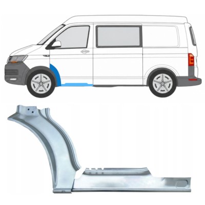Opravný plech prahu + predného blatníka pre Volkswagen Transporter T6 2015-2024 / Ľavý 17197