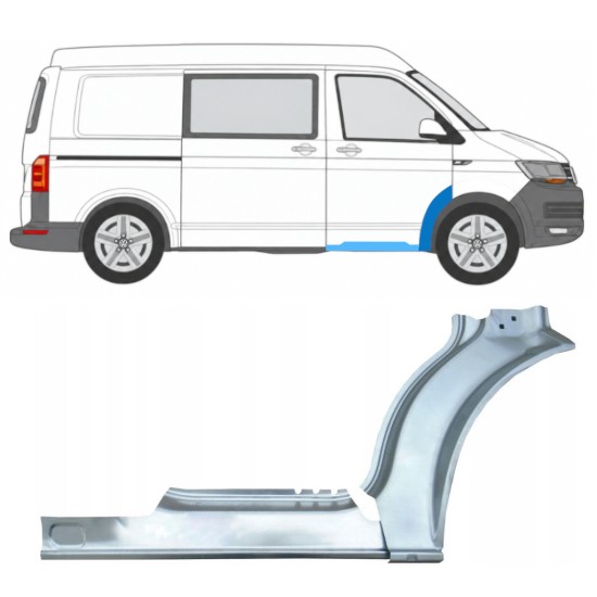 Opravný plech prahu + predného blatníka pre Volkswagen Transporter T6 2015-2024 / Pravá 17196