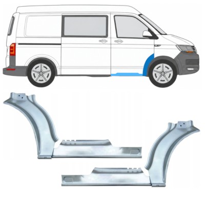 Opravný plech prahu + predného blatníka pre Volkswagen Transporter T6 2015-2024 17198