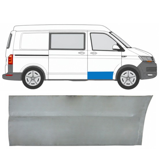 Opravný plech predných dverí pre Volkswagen Transporter T6 2015-2024 / Pravá 17121