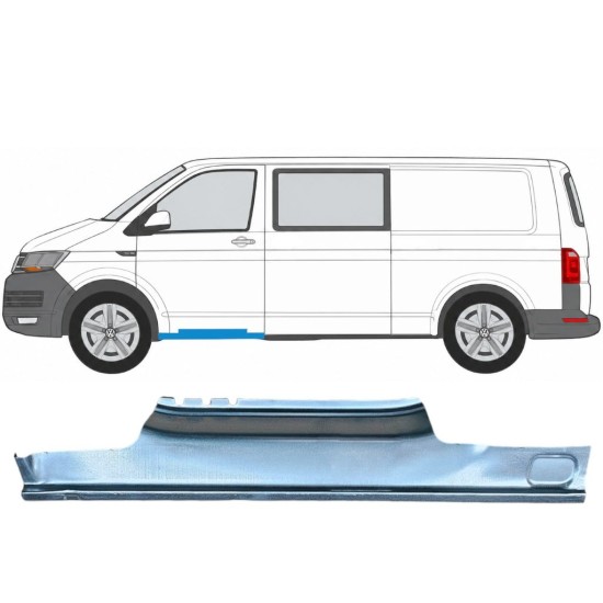 Opravný plech prahu predných dverí pre Volkswagen Transporter T6 2015-2024 / Ľavý 17112
