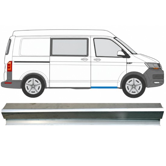 Opravný plech prahu predných dverí pre Volkswagen Transporter T6 2015-2024 / Vľavo = Vpravo (symetrické) 17129