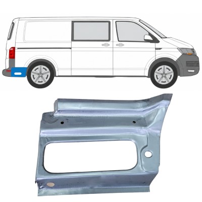 Lem zadného blatníka pre Volkswagen Transporter T6 2015-2024 / Pravá 17189