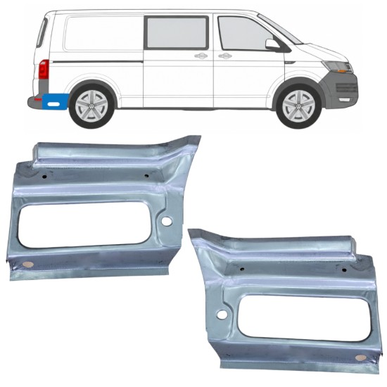 Lem zadného blatníka pre Volkswagen Transporter T6 2015-2024 / Ľavá+Pravá 17191