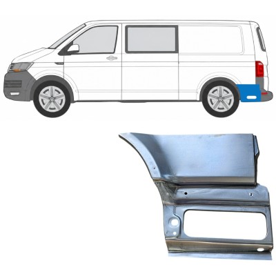 Opravný plech spodnej časti zadného blatníka za kolesom pre Volkswagen Transporter T6 2015-2024 / Ľavý 17201