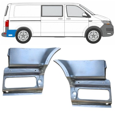 Opravný plech spodnej časti zadného blatníka za kolesom pre Volkswagen Transporter T6 2015-2024 / Ľavá+Pravá 17202