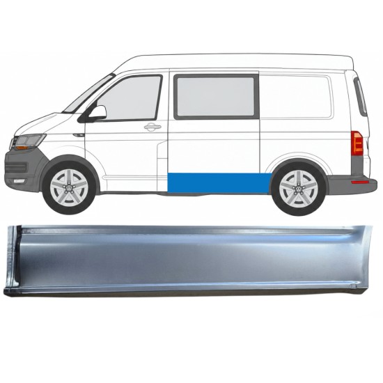 Opravný plech bočnej steny pre Volkswagen Transporter T6 2015-2024 / Ľavý 17176